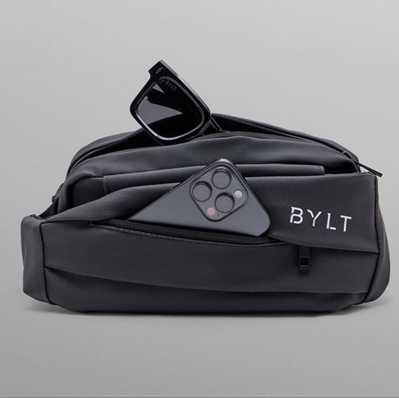 BYLT Basics Other - NWT BYLT Unisex Black Water Resistant Adjustable‎ Strap Sling Crossbody Belt Bag